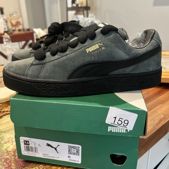 Puma Shoes - Puma Womens Suede XL Soft Gray And Black Size 7.5